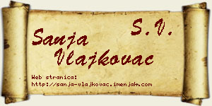 Sanja Vlajkovac vizit kartica